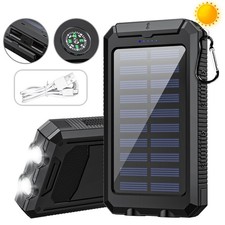 2025 Super 50000000mAh 3 Output Portable Charger Solar Power Bank for Cell Phone