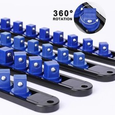 360° Swivel Socket Rack Large Capacity Socket Clip Rail Holder