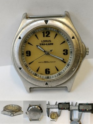 NOT WORKING REPAIR PARTS PURPOSE LORUS TRI-LUM QUARTZ V851-6150 JAPAN MEN'S