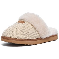 Cozy House Slippers for Women with Memory Foam Fuzzy Shoes for Indoor