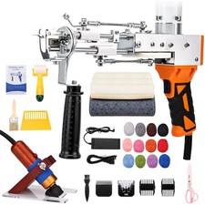 Zowwfast Rug Tufting Gun Starter Kit Carpet Trimmer, 2 In 1 Cut Pile Loop Pile