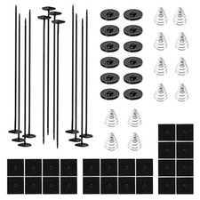 3 Set Car Fan Mounting Kit, Radiator Fan Zip Ties Clips Mounting Kit for Most Ca