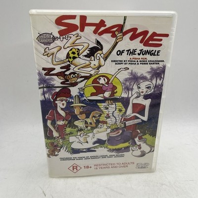 Shame of the Jungle DVD Animation Region 4 Cult Underground Cartoon Tarzan R18+