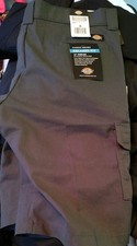 Dickies Men's Dark Gray Relaxed Fit Work Shorts Size 36 Cell pocket NWT