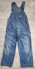 Vintage 1950s Big Mac Penneys Square Bak Sanforized Denim Overalls Union USA 36W
