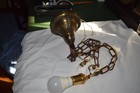 Antique Brass Chandelier  Gravity Fixture — photo 9