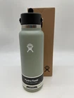 Hydro Flask 40 Oz Wide Flex Straw Cap Stainless Steel Water Bottle - Agave Gre 1