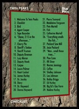 Twin Peaks 1991 TV Show Star Pics Card #2 (NM)