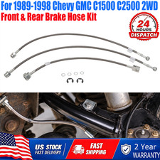 672340 Brake Lines Street Legal Braided Steel For 1988-99 Chevy Gmc Truck C1500