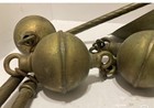 Antique Victorian Brass- Hanging Kerosene Oil Lamp -lamp Part With Bells — photo 2