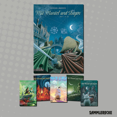   MIT MANTEL UND DEGEN GESAMTAUSGABE   Nr. 1-6 komplett - Finix Verlag - neu
