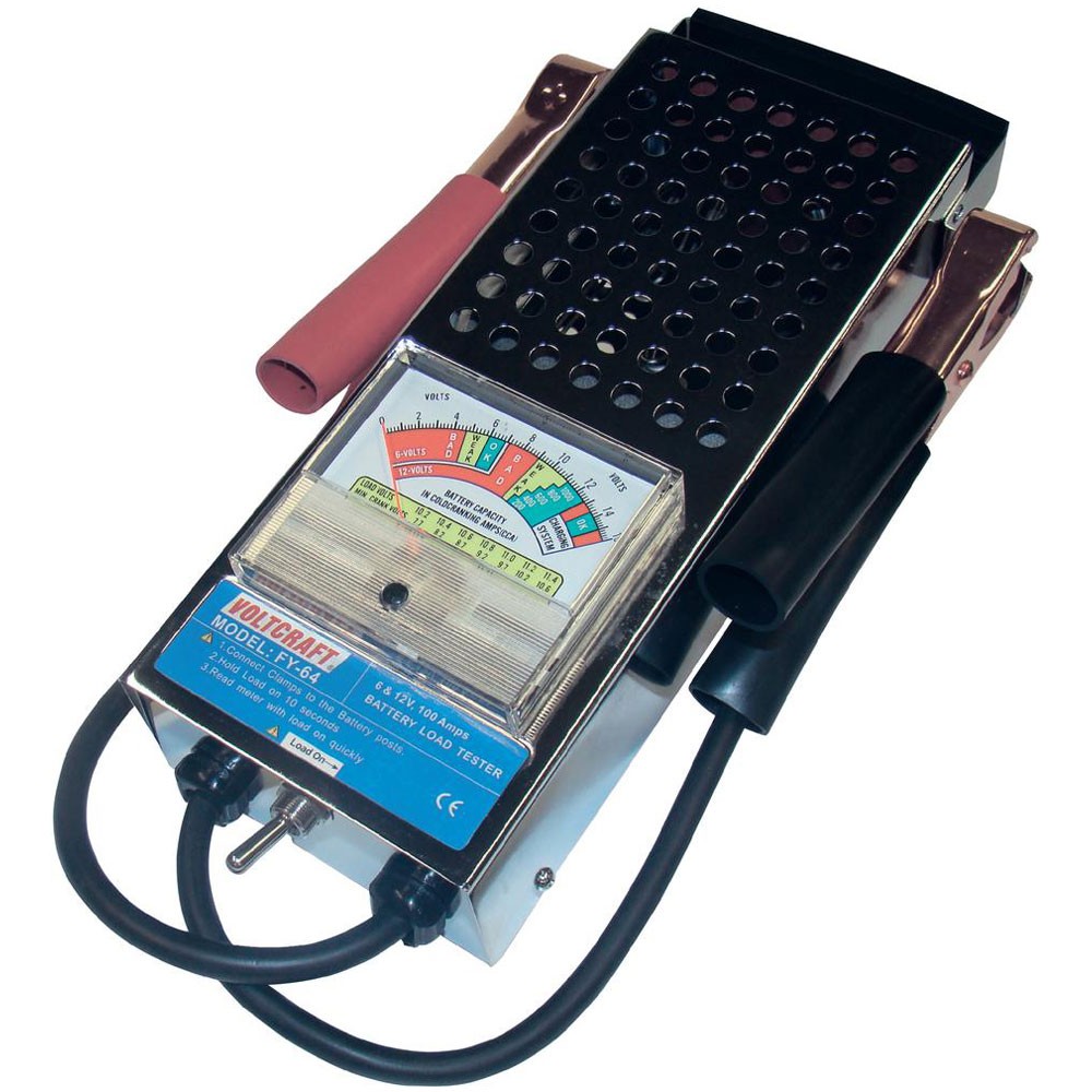 VOLTCRAFT Analogue Lead Acid Battery Tester, 6V, 12V