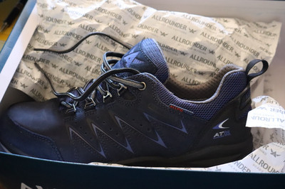 Allrounder By Mephisto Rake Off Tex Mens Blue Shoes US 7.5 UK7  In Original Box