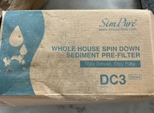 SimPure Home Whole House Spin Down Water Filter Sediment Pre-Filter System