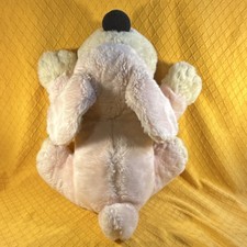 FAO Schwarz Large Plush Stuffed Dog 2010 Light Pink Cream 24-36 in