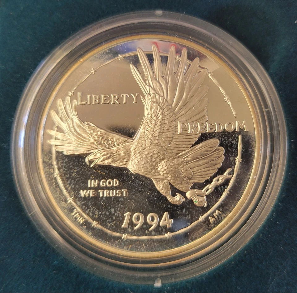 1994 US Veterans Commemorative Proof Silver Dollars.  3 Coin Set. - Image 3 of 4