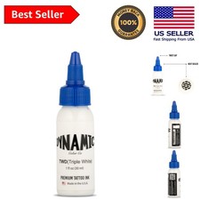 Dynamic Triple White Tattoo Ink 1oz - Hygienic, Reliable, and Vibrant Colors