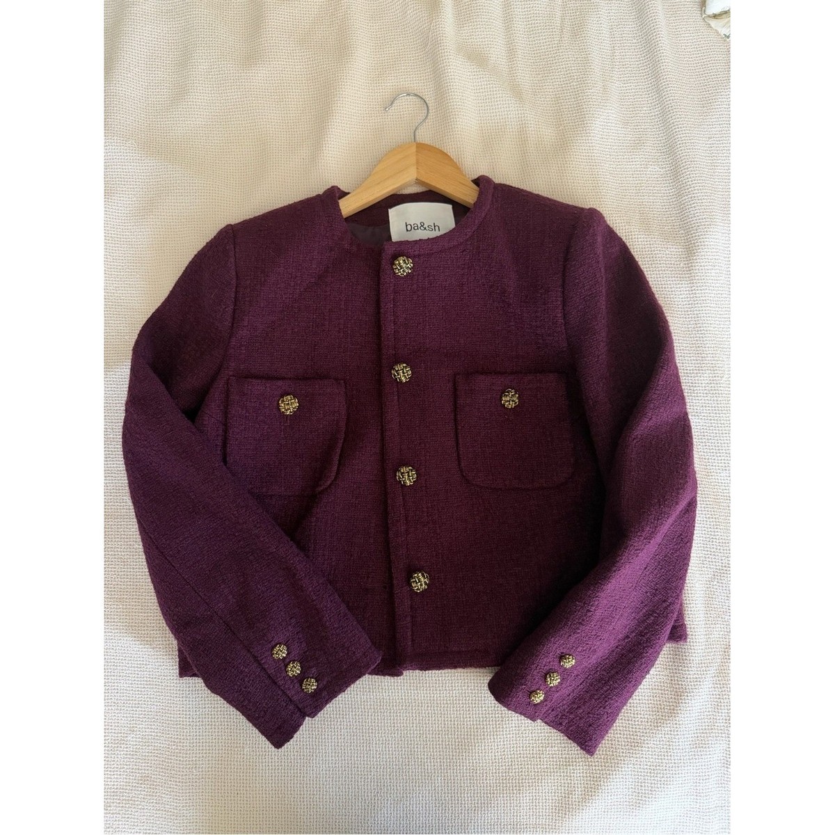 ba&sh NWOT Meredith Structured Blazer Jacket View 6