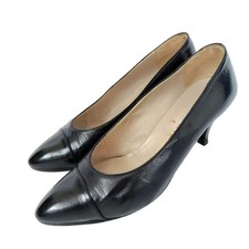 Chanel Classic Pumps Patent Leather Black Women's Size EU36.5/US6.5