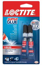 Super Glue 0.07 oz. Liquid Clear Tubes 2-Pack 