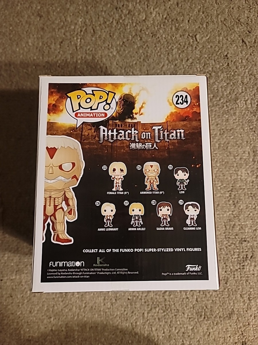 Funko Pop! #234 Attack On Titan: Armored Titan Figure (2017) New