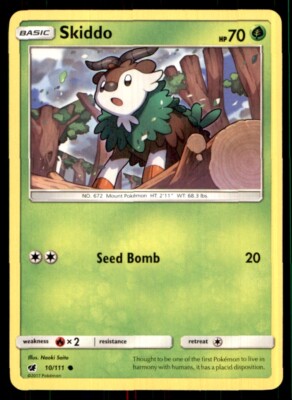 2017 Sun & Moon - Crimson Invasion Skiddo Basic/Common #10