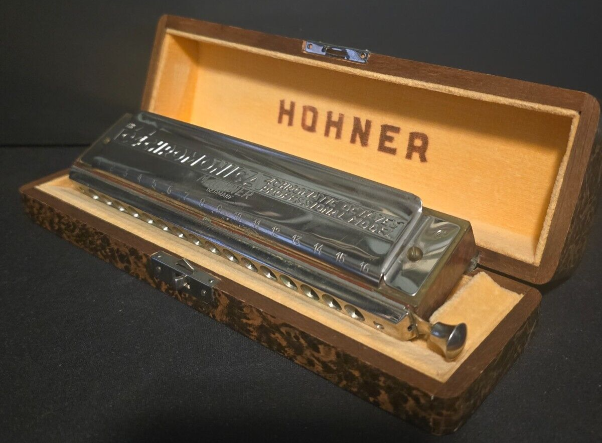 Vintage HOHNER 64 CHROMONICA Harmonica 4 Chromatic Octaves