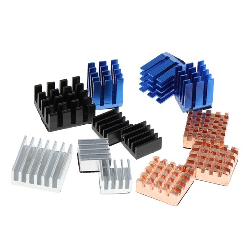 12x Kühlkörper Kühler Kit + Klebeband für Raspberry Pi 3 Modell B. - Photo 4/6