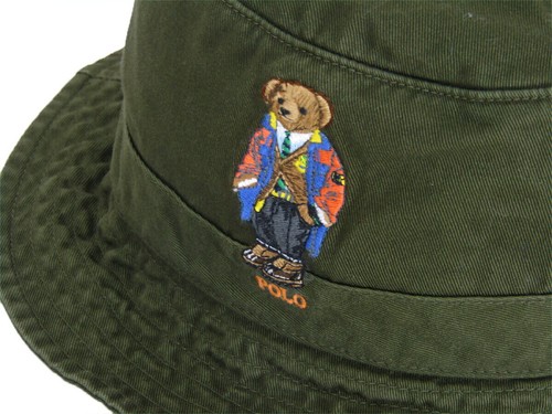 Polo Ralph Lauren Polo Bear Preppy Bear Safari Bucket Hat Cap - 4 colors - - Picture 9 of 13