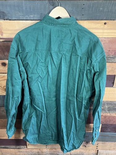 Vintage 90s Green Bag Packers Green Super Bowl 32 Buttoned Long sleeve Shirt XL - Picture 6 of 8
