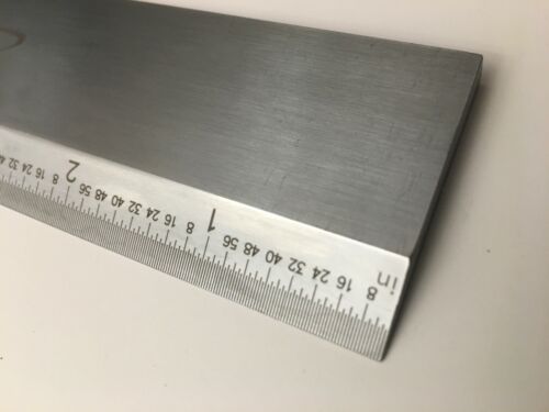 iGaging 12" Beveled Straight Edge Hardened Steel Accurate to 0.001"/12" 36-012KS - Picture 2 of 4
