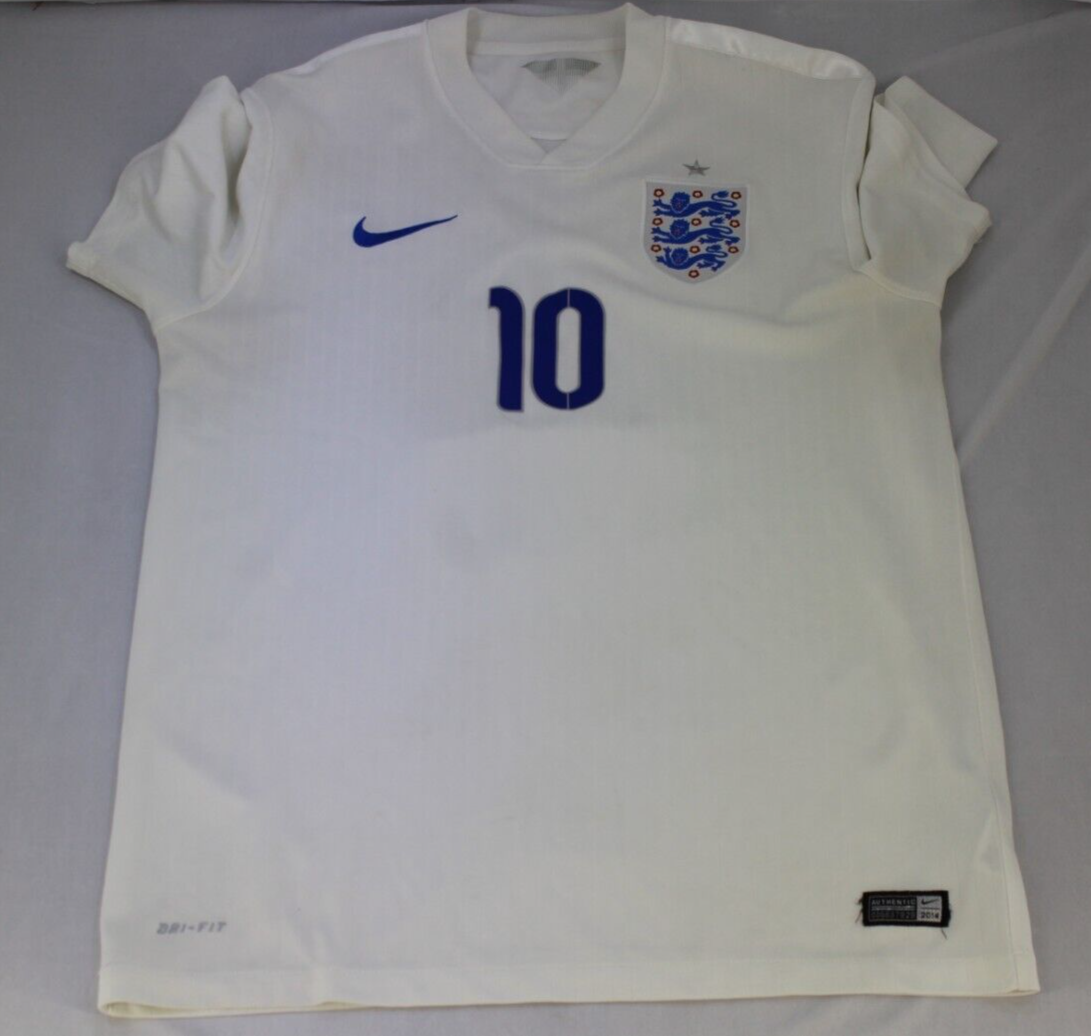 England jersey National Team Authentic Nike 2014 WORLD CUP #10