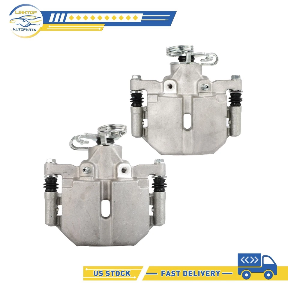 Brake Calipers Rear Pair w/ Bracket For Buick Lucerne Cadillac DTS 2006-2011 - Image 2 of 4