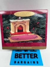 Hallmark Keepsake Flickering Light Fireplace Tabletop Display Bearingers NEW