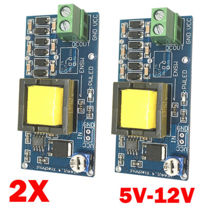 2x High Voltage DC-DC Boost Converter 5V-12V Step Up To 300V-1200V Power Module
