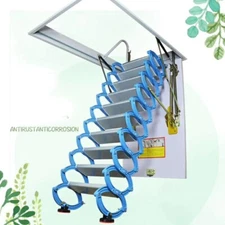 Pull-down Loft Ladder Stairs Attic Extension Ladder 70*100cm/10.5ft 13 Steps
