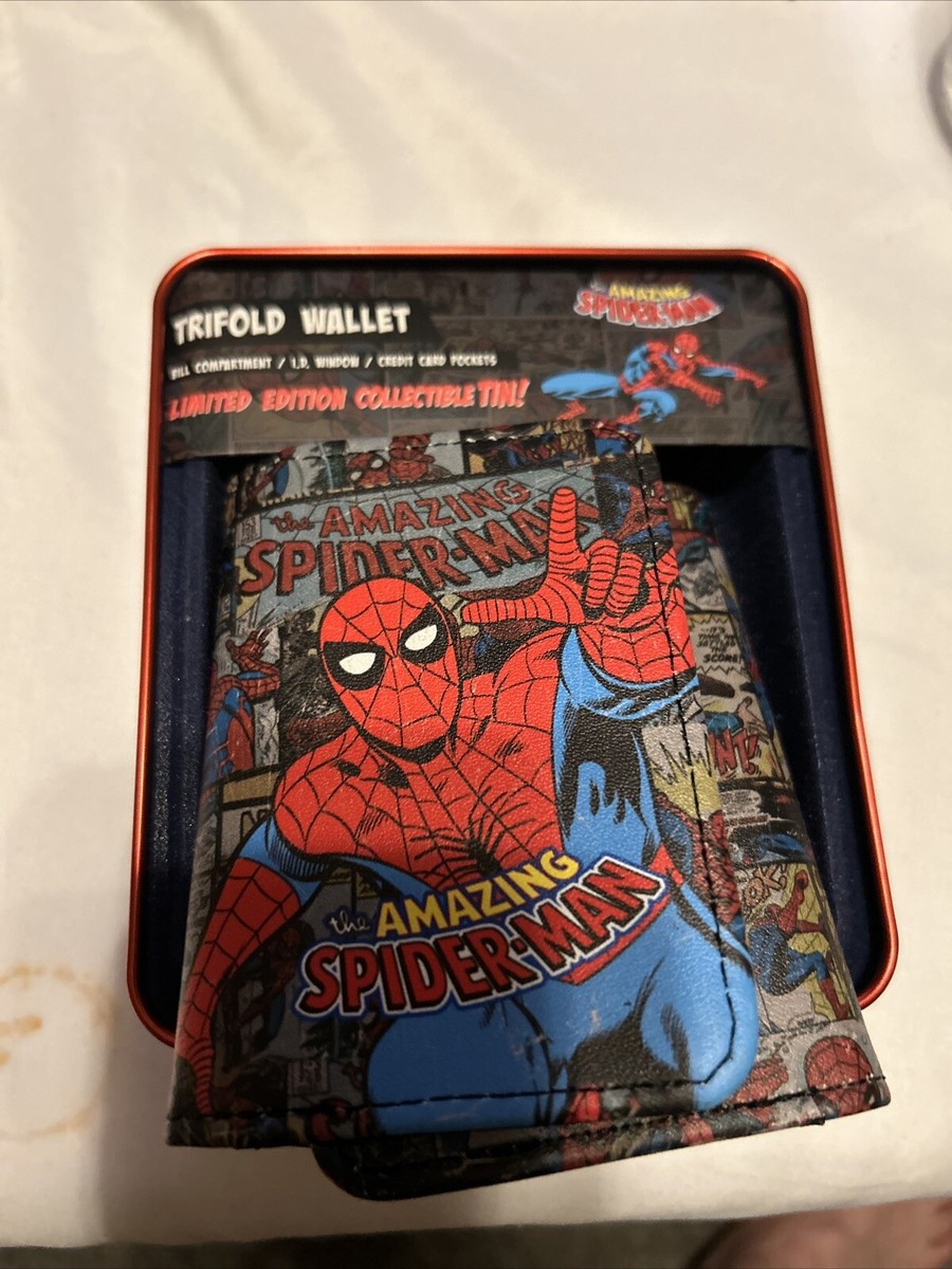 Spider-Man Mighty Marvel Media Special Trifold Wallet in Red