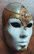 Venezianische Gesichtsmaske Venedig Papiermaché Deko Venezia Original Italy (1)