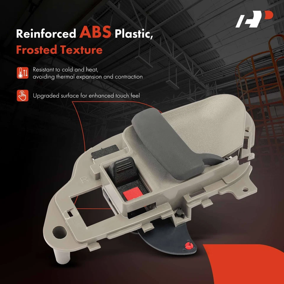 Manija de puerta interior delantera o trasera derecha con acabado beige A-Premium para GMC C1500 C2500 Foto 3 de 4