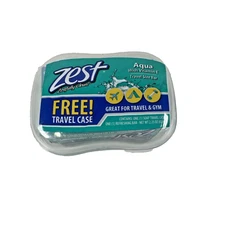 NEW OLD STOCK ZEST  AQUA w Vitamin E Travel/Gym Size w Carrying Case 2.25 oz