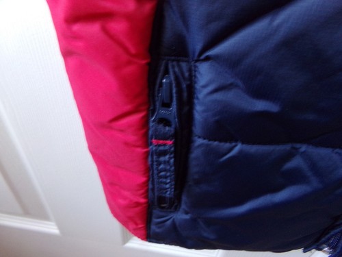 Boys Puffer Vest 5 GAP Jacket Classic Full Zip Color Block Blue Red Vtg y2k - Picture 5 of 8