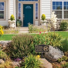 No Dog Walking Lawn/Wall Statement Sign