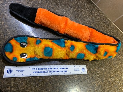 Outward Hound invincible tough seamz large snake dog toy Several Squeakers Used | eBay