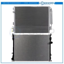 Aluminum Radiator & Condenser Cooling Kit For 06-2009 Chrysler 300 Dodge Charger