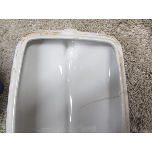 WESTINGHOUSE BLUE CERAMIC LOAF PAN REFRIGERATOR DISH WITH DEFECTS VINTAGE - Picture 8 of 12
