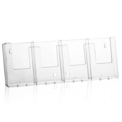 Taymar® Wand-Prospekthalter 4W104, 4x DIN lang