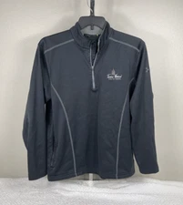 Under Armour Mens Tunica Nat Golf Tennis Cold Gear Black Size L 1/4 Zip Pullover