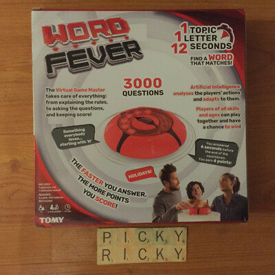Gioco Da Tavolo Word Fever – Indovina Le Parole In Velocità, 3000 Domande Con Suoni, Per Adulti E Bambini 7+