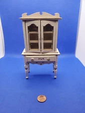  Vintage wooden Dollhouse Miniature concord french repainted cabinet
