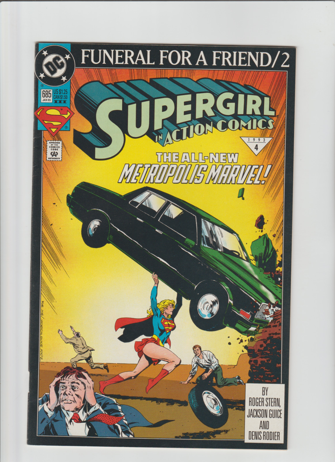 SUPERMAN ACTION (1993 ) #685 FUNERAL FOR A FRIEND 3RD PRINT VARIANT #1 HOMAGE